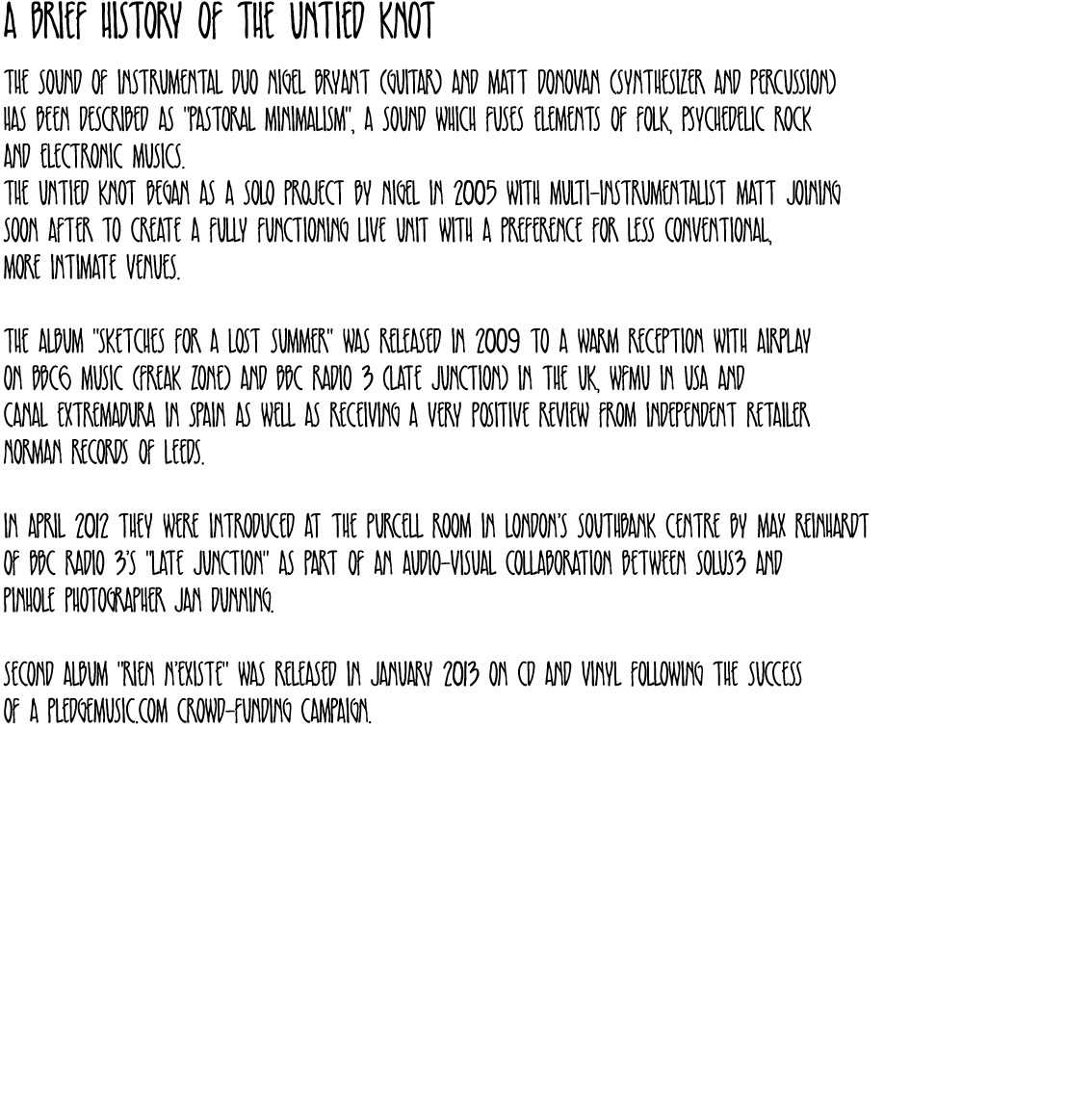 The-Untied-Knot-Biography